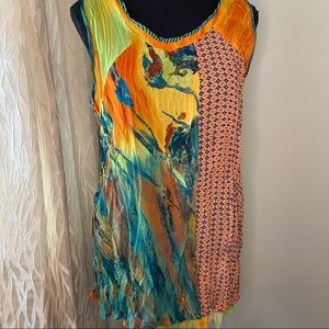 Sleeveless Crinkle Top Kaktus